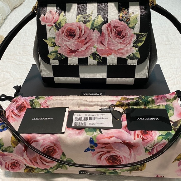 Dolce and Gabbana Dauphine Rose Miss Sicily Shoulder Bag - Picture 1 of 16